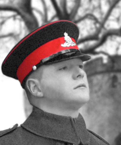 Black and white portrait image