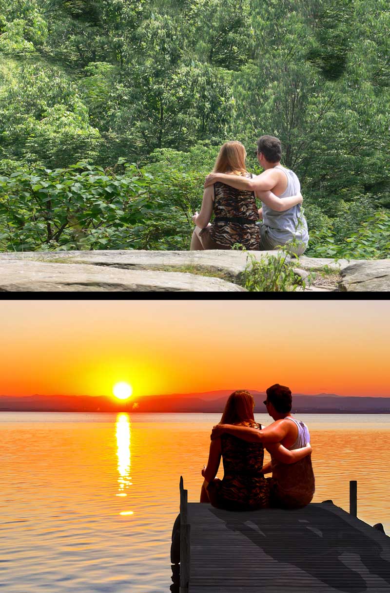 Editing before-and-after image